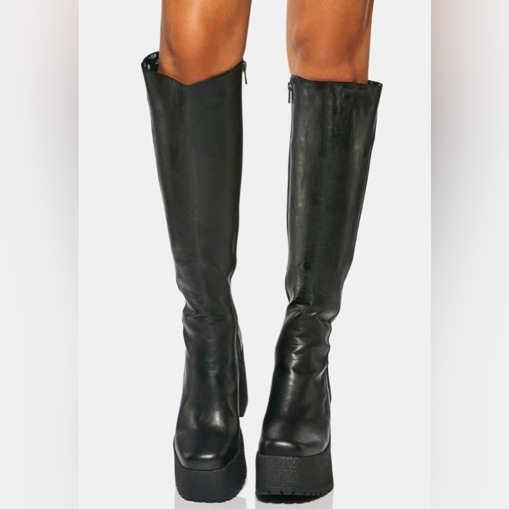 DOLLS KILL- Im What You Want Knee High Boots